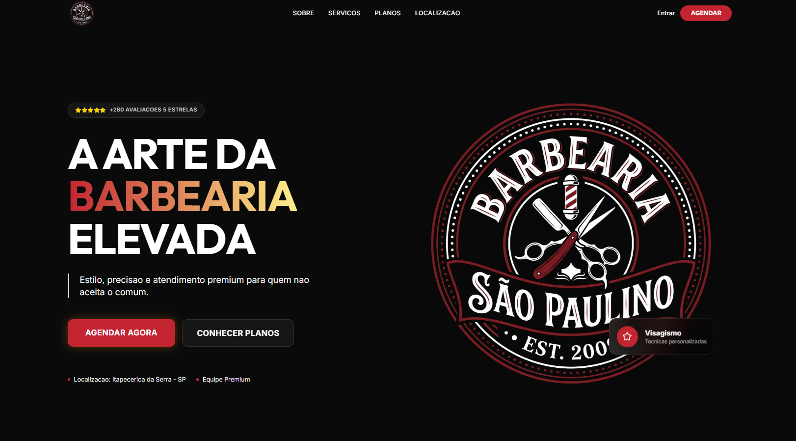 Plataforma Barbearia São Paulino